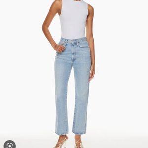 Agolde pinch waist kick jean in riptide